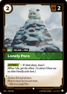 Lonely Poro [Common] SFD 036/221 - Riftbound Spiritforged