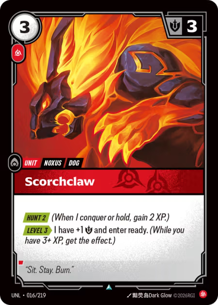 Scorch Claw [Uncommon] UNL 016/219 - Riftbound Unleashed