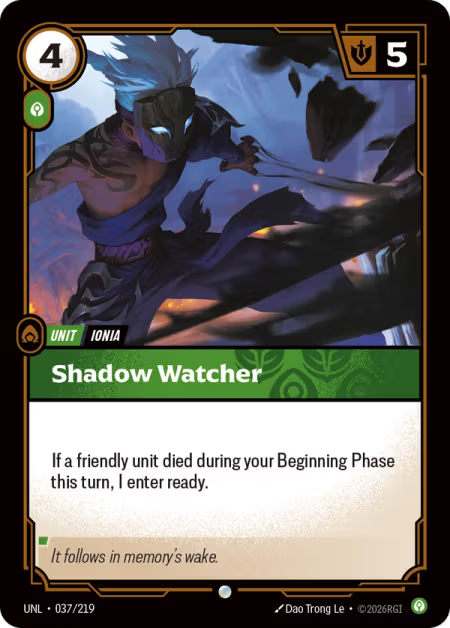 Shadow Watcher [Common] UNL 037/219 - Riftbound Unleashed