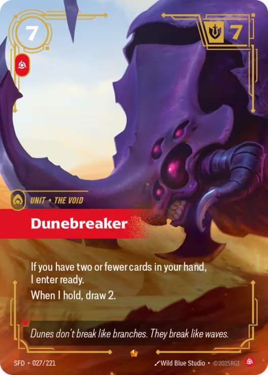 Dunebreaker [Epic] SFD 027/221 - Riftbound Spiritforged