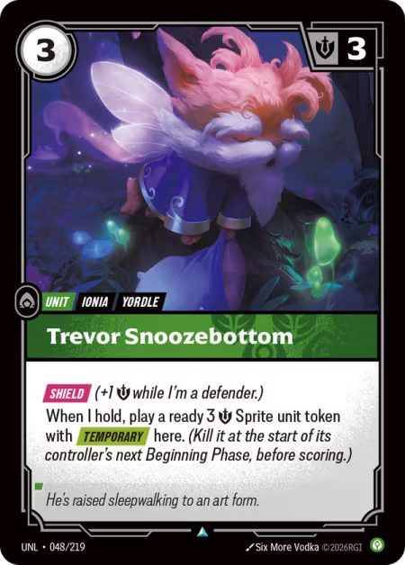 Trevor Snoozebottom [Uncommon] UNL 048/219 - Riftbound Unleashed