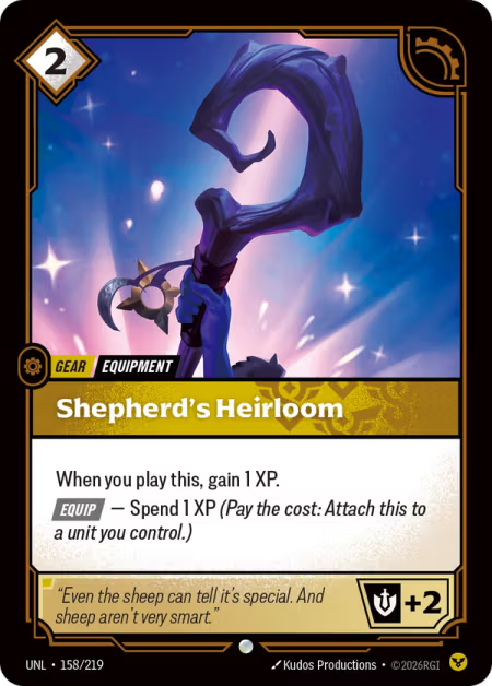 Shepherd's Heirloom [Common] UNL 158/219 - Riftbound Unleashed