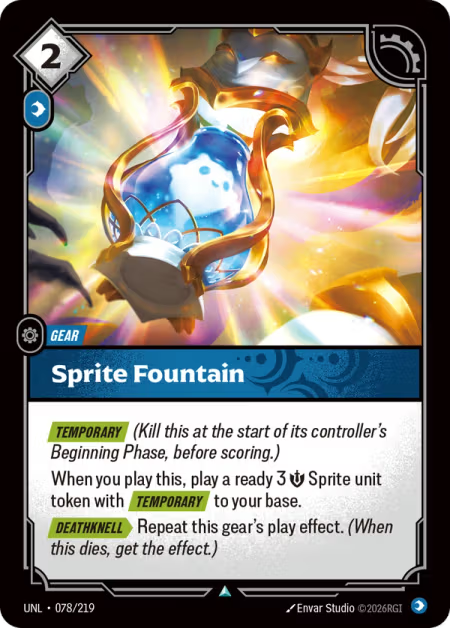 Sprite Fountain [Uncommon] UNL 078/219 - Riftbound Unleashed