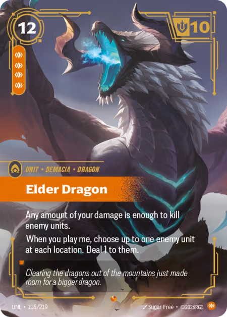 Elder Dragon [Epic] UNL 118/219 - Riftbound Unleashed