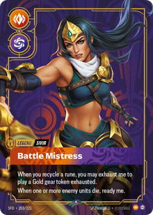 Sivir - Battle Mistress [Rare] SFD 203/221 -  Riftbound Spiritforged