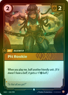 Pit Rookie [Foil] #136/298 - Origins