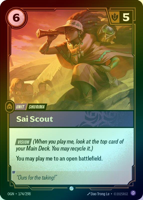 Sai Scout [Foil] #174/298 - Origins