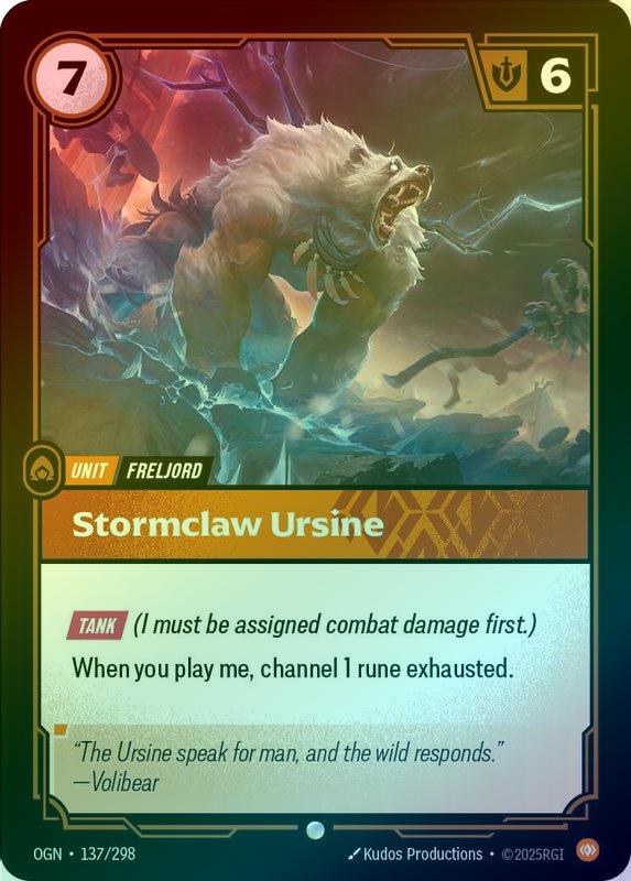 Stormclaw Ursine [Foil] #137/298 - Origins