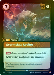 Stormclaw Ursine [Foil] #137/298 - Origins