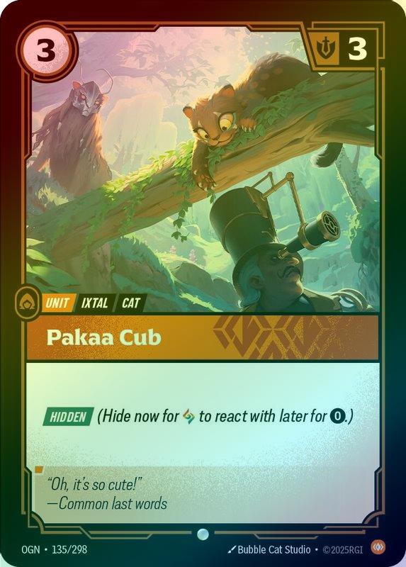 Pakka Cub [Foil] #135/298 - Origins