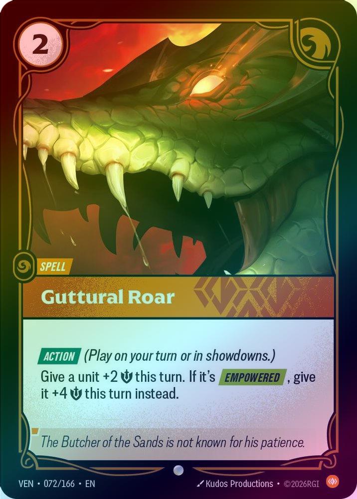 Guttural Roar [Holo] #072/166 - Vendetta
