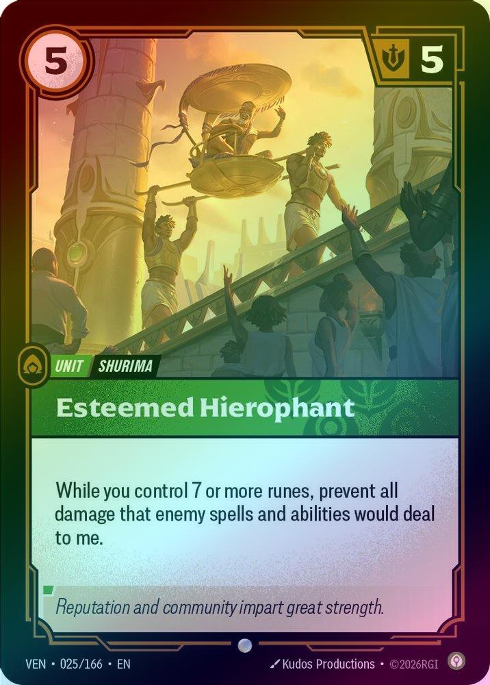 Esteemed Hierophant [Holo] #025/166 - Vendetta