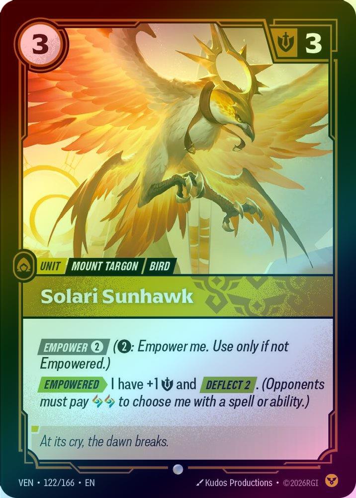 Solari Sunhawk [Holo] #122/166 - Vendetta