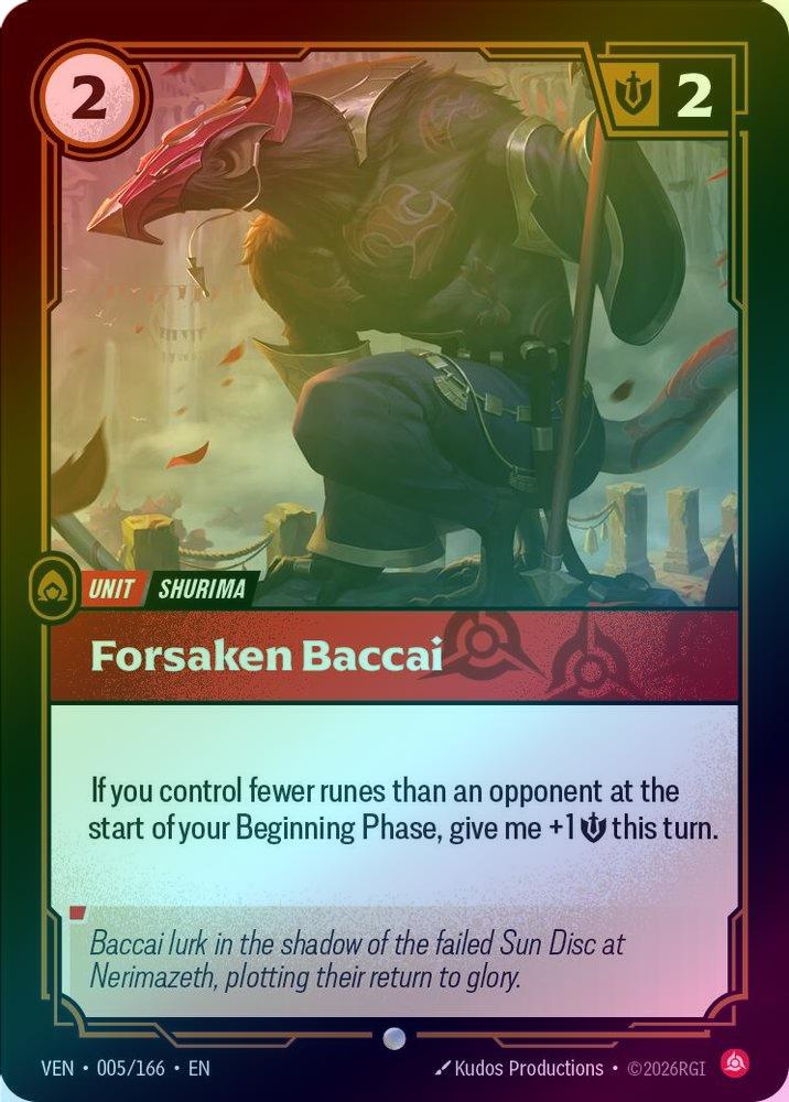 Forsaken Baccai [Holo] #005/166 - Vendetta