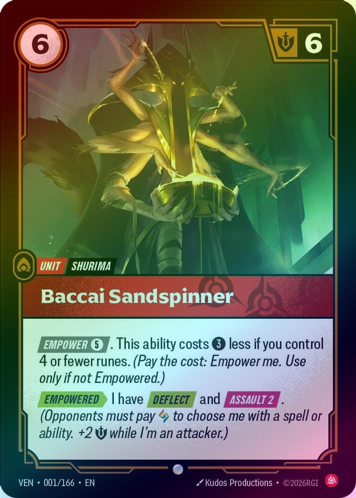 Baccai Sandspinner [Holo] #001/166 - Vendetta