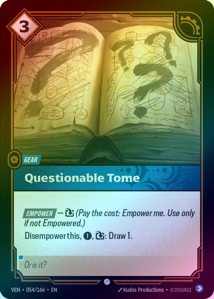 Questionable Tome [Holo] #054/166 - Vendetta