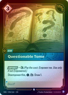 Questionable Tome [Holo] #054/166 - Vendetta