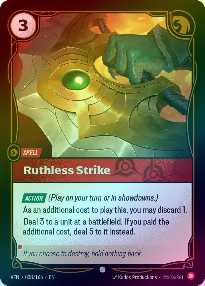 Ruthless Strike [Holo] #008/166 - Vendetta