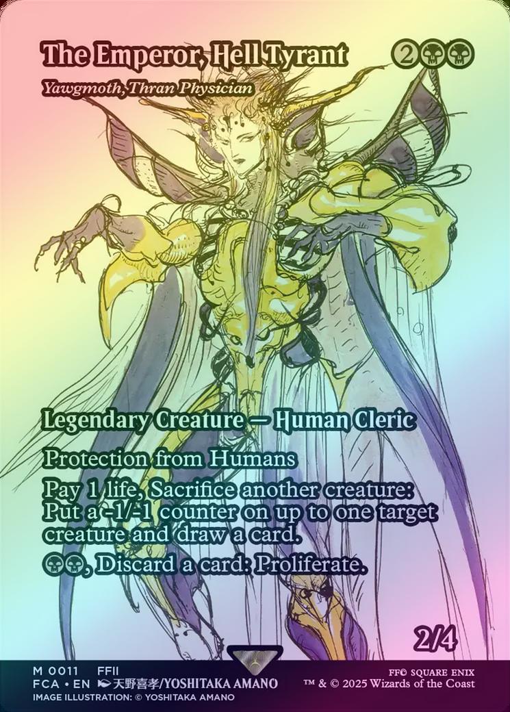 The Emperor, Hell-Tyrant [FINAL FANTASY] Magic The Gathering [0011] Borderless Foil