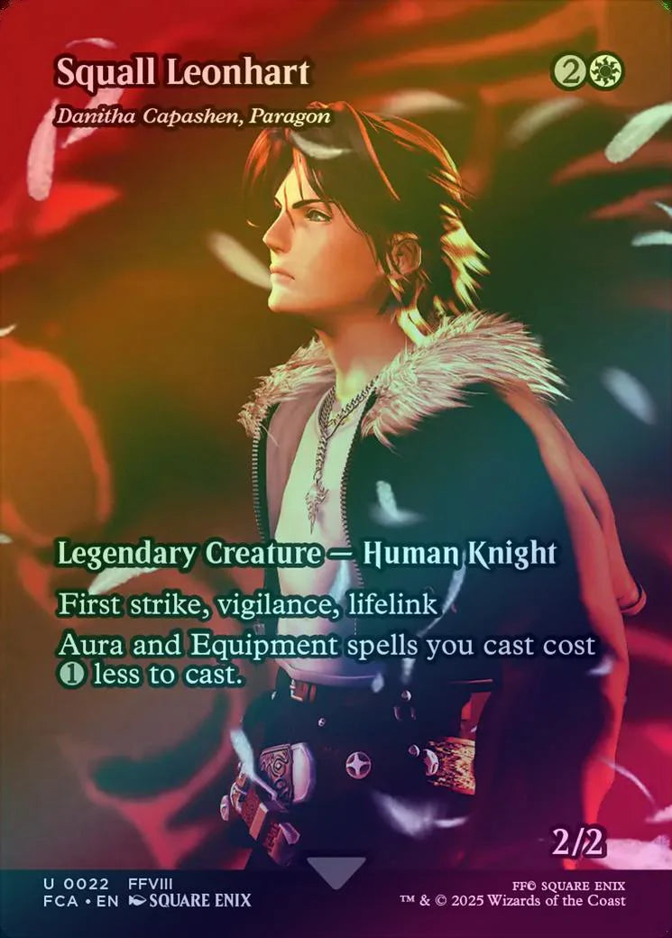 Squall Leonhart FINAL FANTASY] Magic The Gathering [0022] Borderless Foil