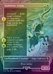 Summon: Ixion [FINAL FANTASY] Magic The Gathering [0195] Borderless Foil