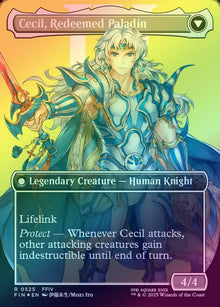 Cecil, Dark Knight // Cecil, Redeemed Paladin [FINAL FANTASY] Magic The Gathering [0380] Borderless Foil