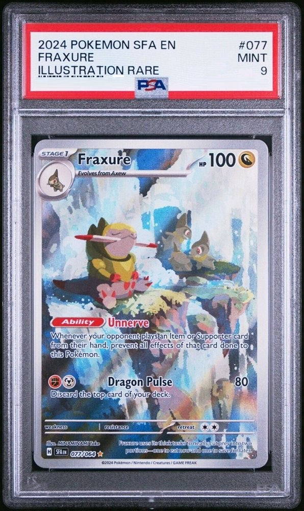 Fraxure [Illustration Rare] SFA #077/064 - Shrouded Fable [PSA 9 SLAB]