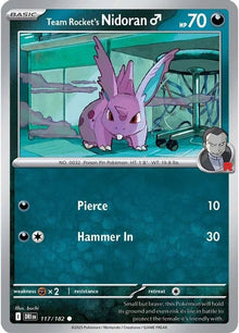 Team Rocket's Nidoran [Common] #117/182 - Destined Rivals