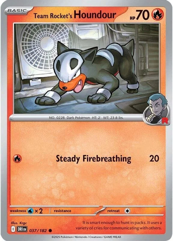 Team Rocket's Houndour [Common] #037/182 - Destined Rivals