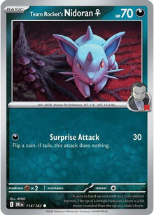Team Rocket's Nidoran [Common] #114/182 - Destined Rivals