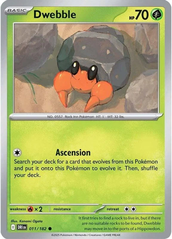 Dwebble [Common] #011/182 - Destined Rivals