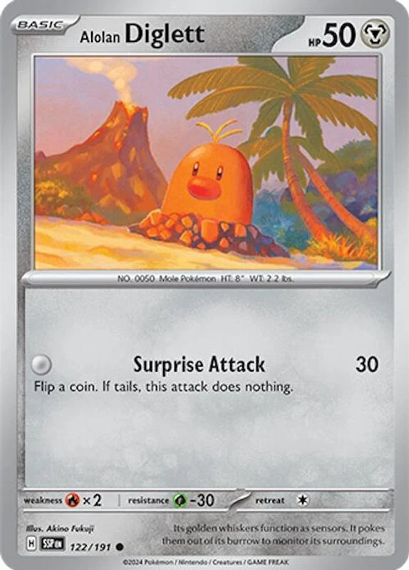 Alolan Diglett [Common] #122/191 - Surging Sparks
