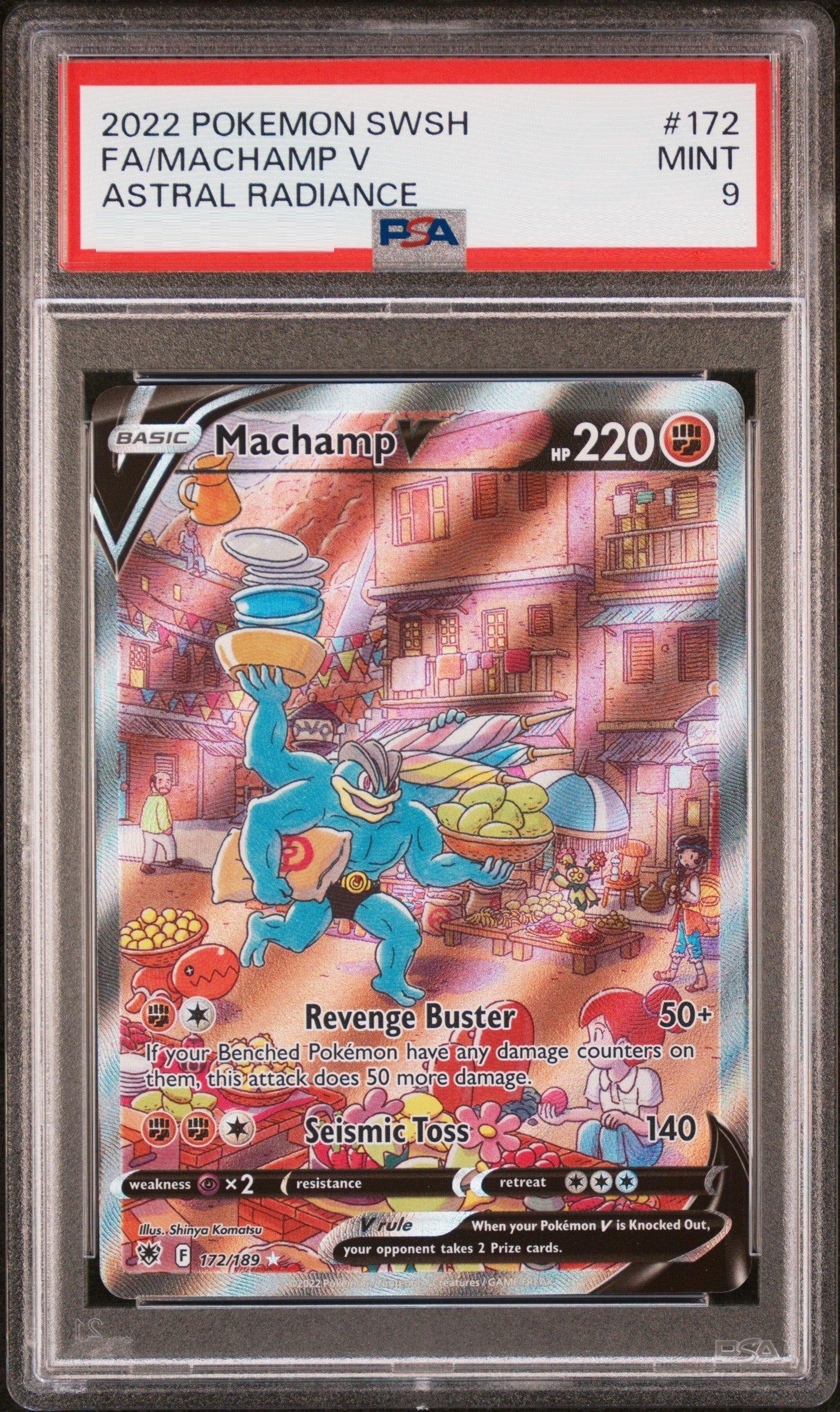 Machamp V [Full Art Ultra Rare] #172/189 - Astral Radiance [PSA 9 SLAB]