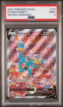 Machamp V [Full Art Ultra Rare] #172/189 - Astral Radiance [PSA 9 SLAB]