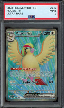 Pidgeot ex [Ultra Rare] OBF #217/197 - Obsidian Flames [PSA 9 SLAB]