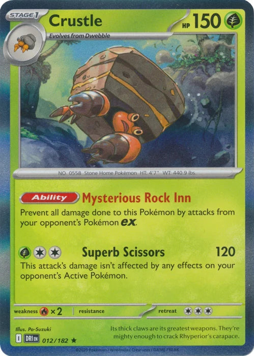 Crustle [Rare] #012/182 - Destined Rivals