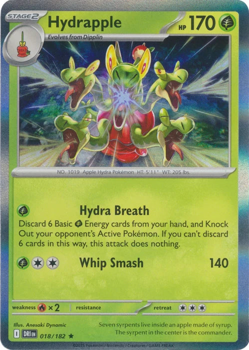 Hydrapple [Rare] #018/182 - Destined Rivals