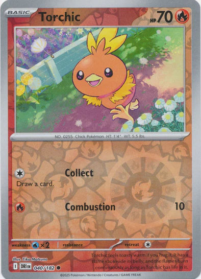 Torchic [Reverse Holo] #040/182 - Destined Rivals