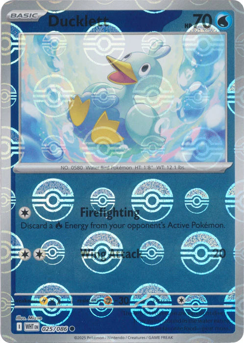 Ducklett [Poke Ball] #025/086 - White Flare