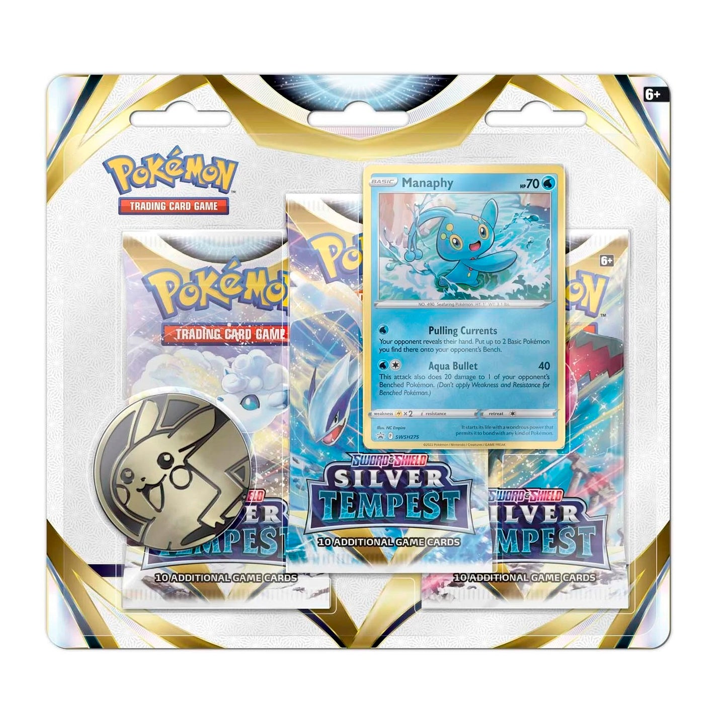 Pokemon: Sword & Shield - Silver Tempest 3 Pack Blister