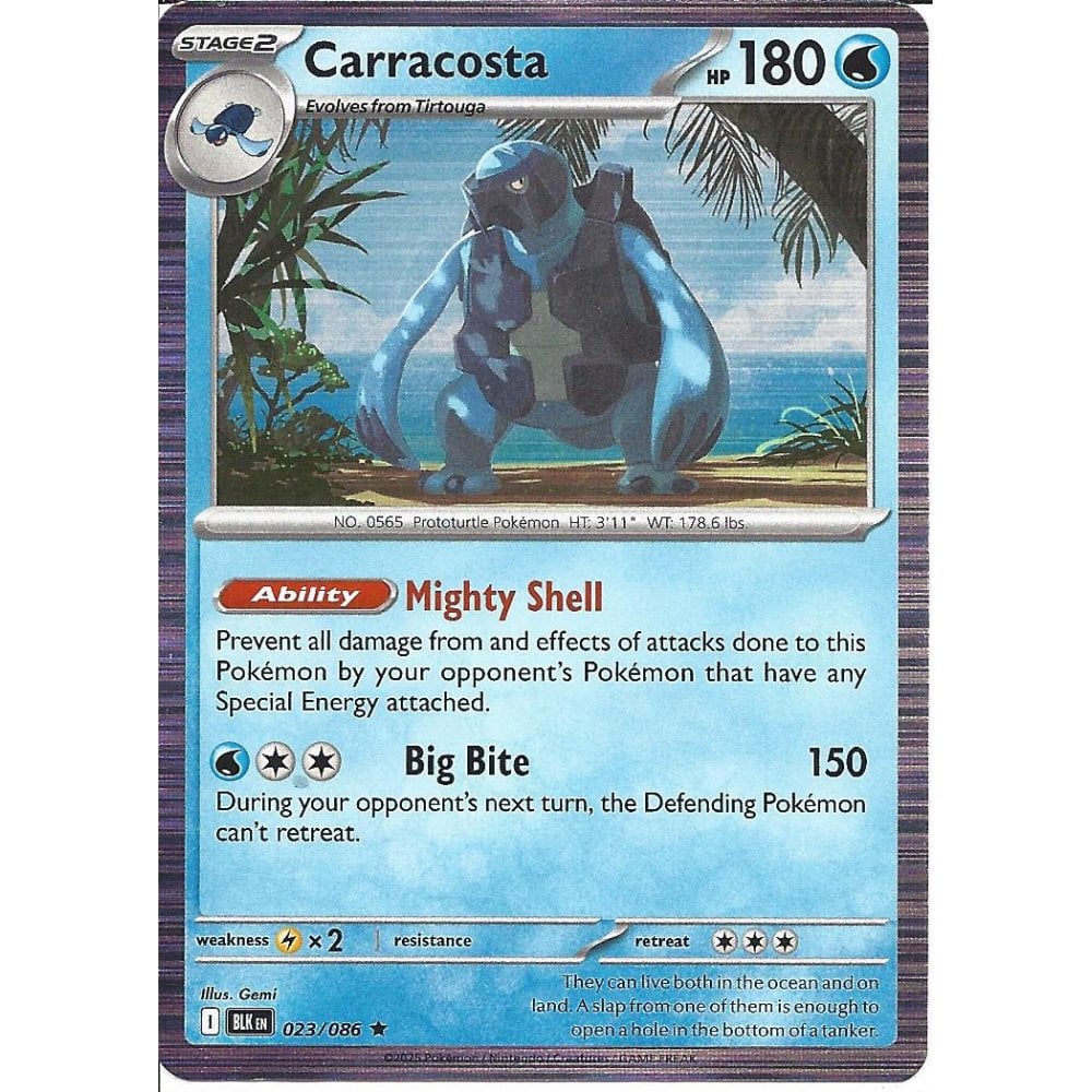 Carracosta [Holo] #023/086 - Black Bolt