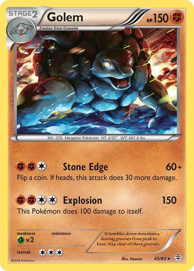 Golem [Holo] 45/83 - Pokemon Generations