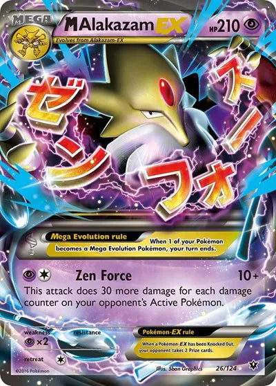 M Alakazam EX [Ultra Rare] 26/124 - Fates Collide