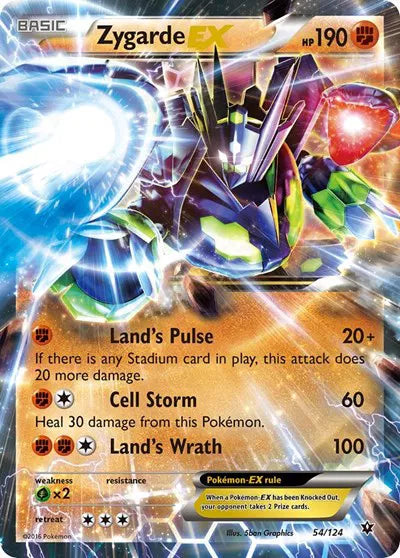 Zygarde EX [Ultra Rare] 54/124 - Fates Collide