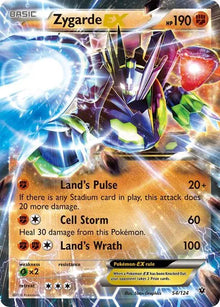Zygarde EX [Ultra Rare] 54/124 - Fates Collide