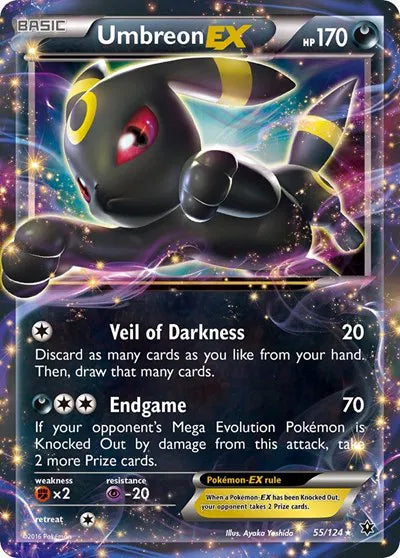 Umbreon EX [Ultra Rare] 55/124 - Fates Collide