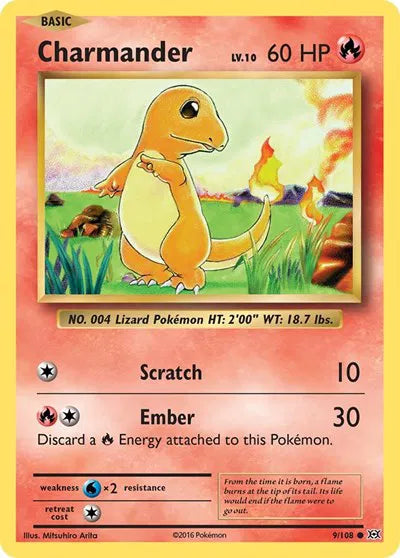 Charmander [Common] 9/108 -  Evolutions