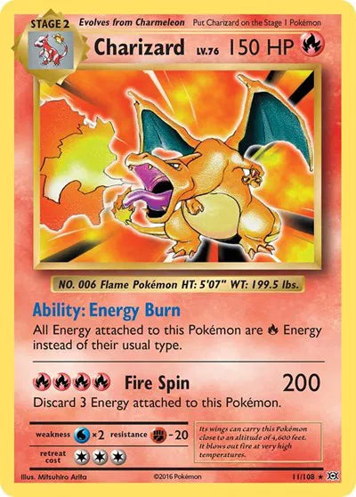 Charizard [Reverse Holo] 11/108 - Evolutions