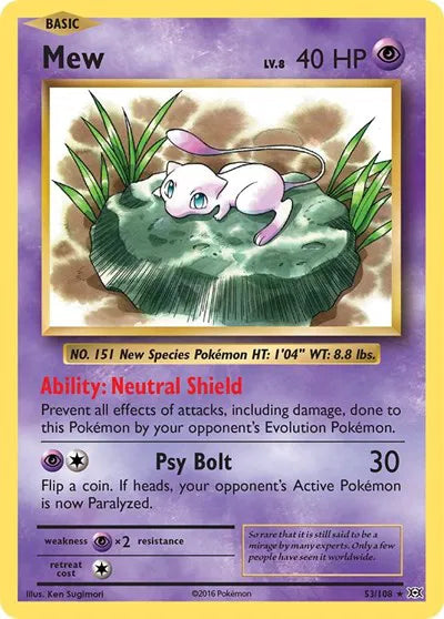 Mew [Holo Rare] #53/108 - Evolutions