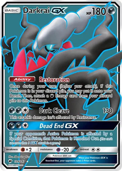 Darkrai GX [Full Art] 139/147 - Burning Shadows